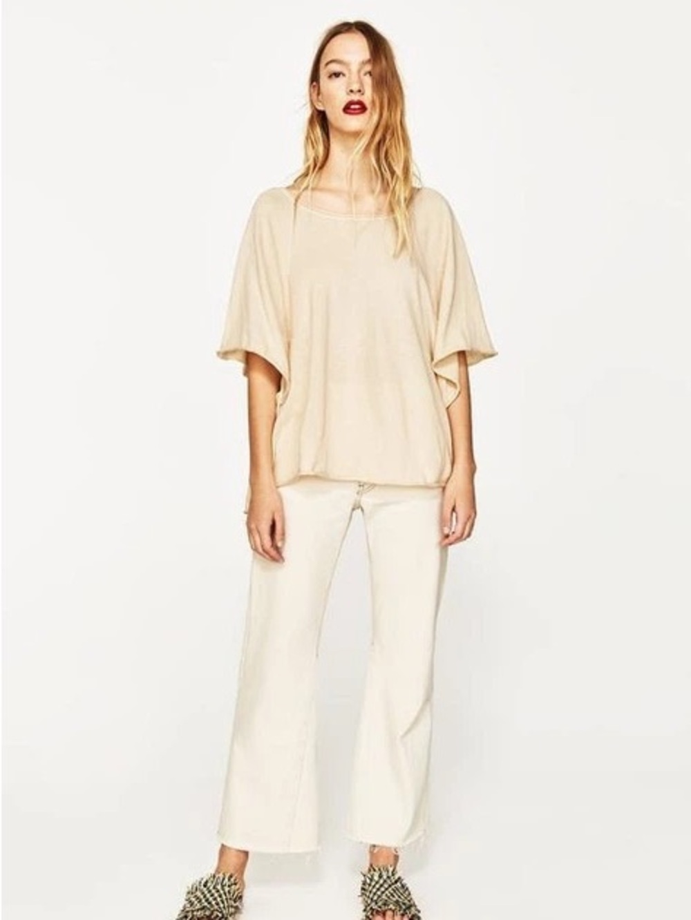 Zara Short Sleeve Knit Top